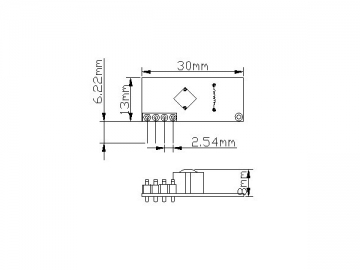 Módulo receptor RF ASK 433MHz